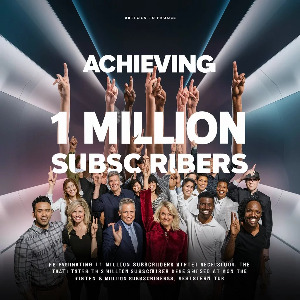 Achieving 1 million subscribers